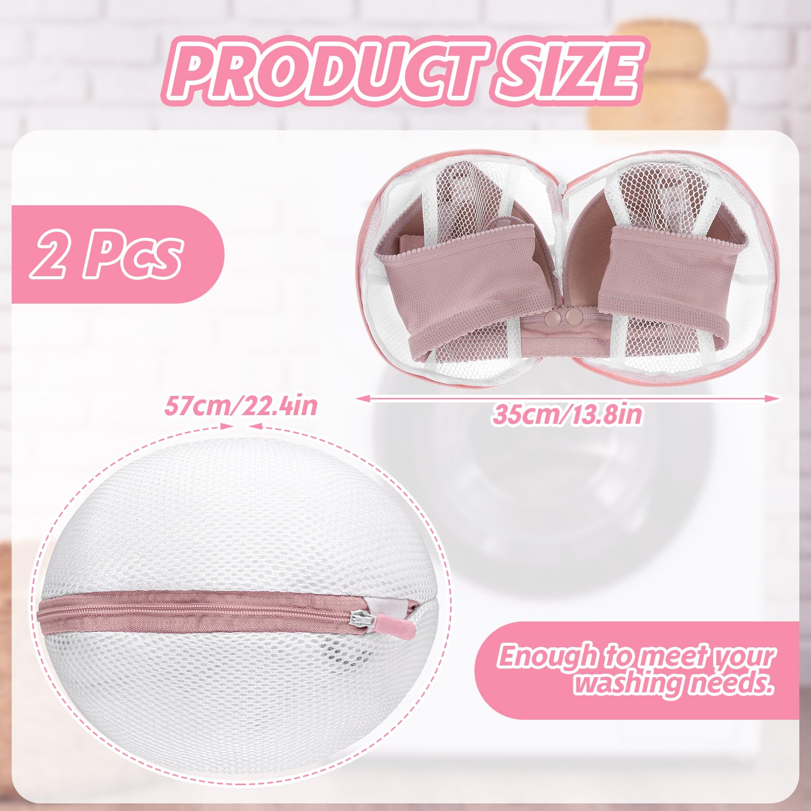 4 Pezzi Salva Reggiseno per Lavatrice, Proteggi Reggiseno per Lavatrice con Cerniera, Sacchetto Lava Reggiseno Riutilizzabile, Sacchetti Lavatrice per Reggiseni, Biancheria Intima, Calze