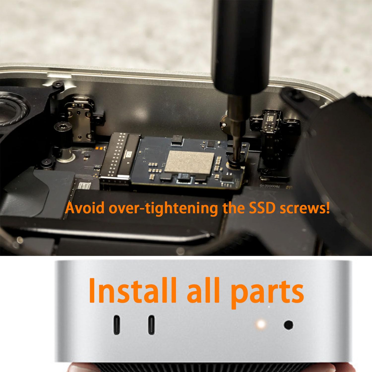M4 Mac mini SSD, aktualizacja pamięci dysku twardego 1TB dla Mac mini M4