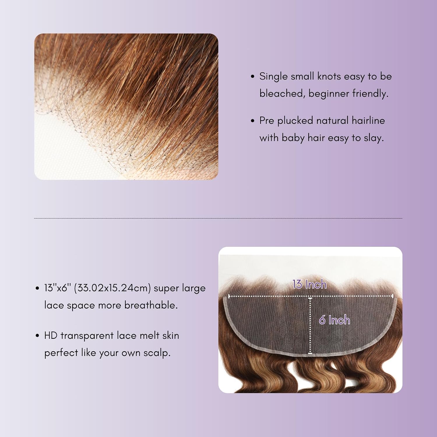 Ombre Honey Blonde Human Hair Bundles with Frontal 13x6 Body Wave, Highlight #P4/27 Brown Wavy Bunldes with Closure 100% Virgin Hair 12A Thick 3 Bundles and 13X6 HD Lace Frontal 10 12 14+10 Inch