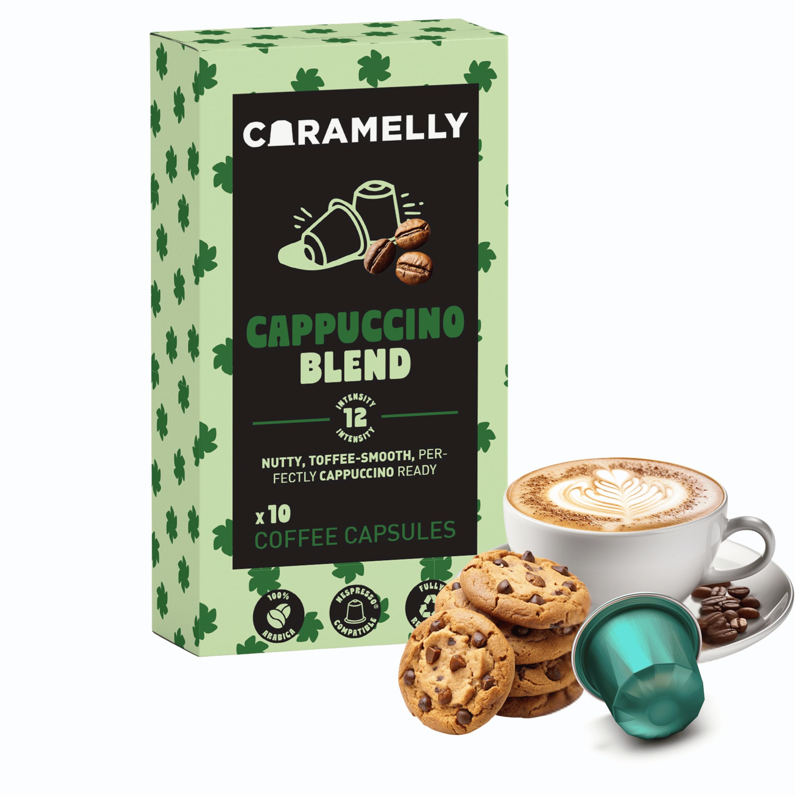 Caramelly Dubai Chocolate Flavoured Nespresso Compatible Coffee Capsules, 10 Pods, Intensity - 10 | Dark Roast | Aluminium Coffee Pods-image-46