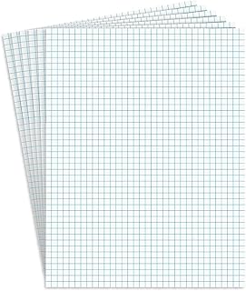Staples 412593 Graph Pads 8.5-Inch x 11-Inch Graph White 50 Sh./Pad 6 Pads/PK