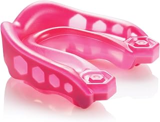 Protector Bucal Shock Doctor Gel Max en varios colores, tamaño senior o Junior, color rosa, tamaño niño