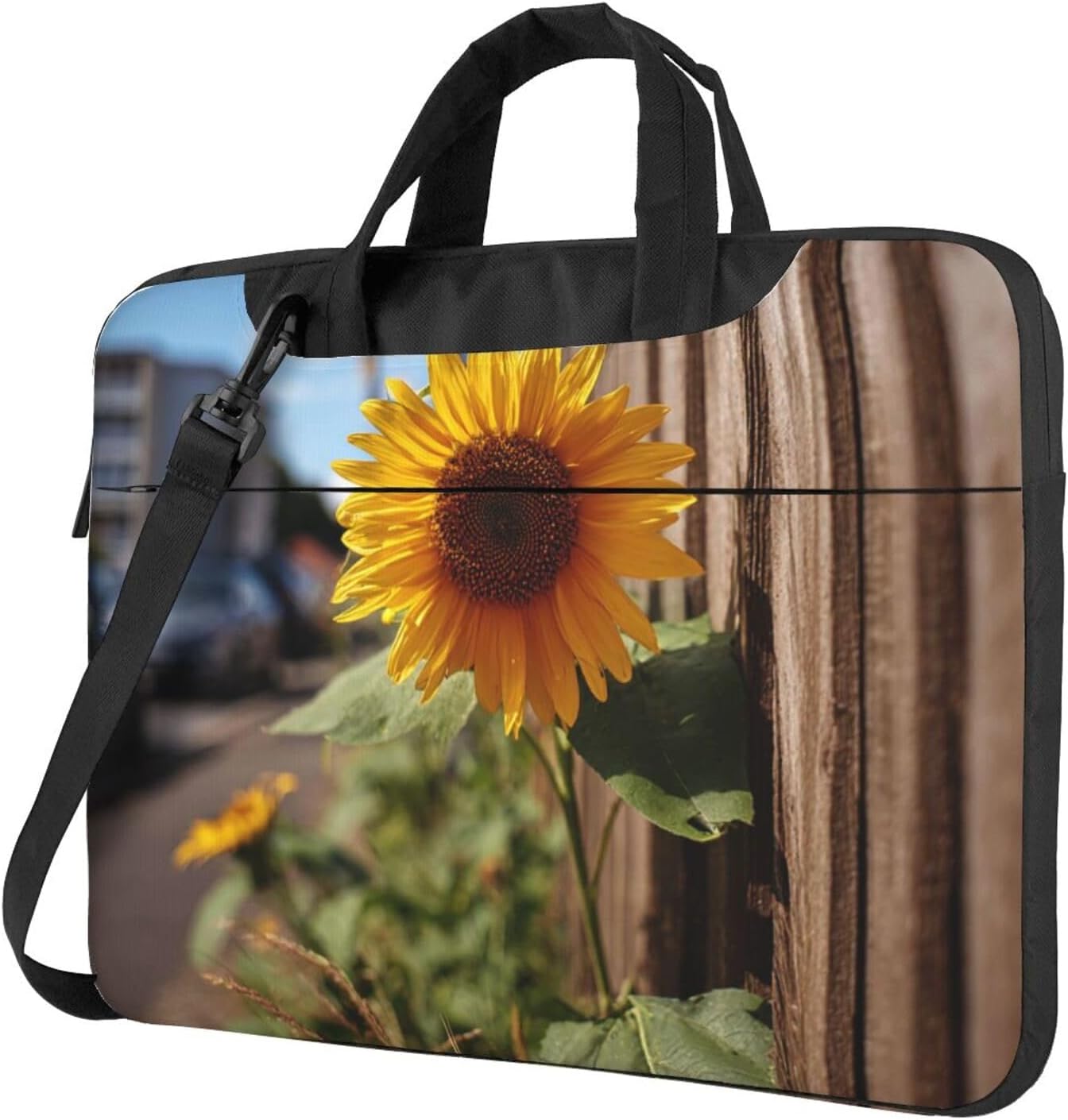 Laptop Shoulder Bag Messenger Bags Farm Sunflower Laptop Bag Computer Bags for Men Women