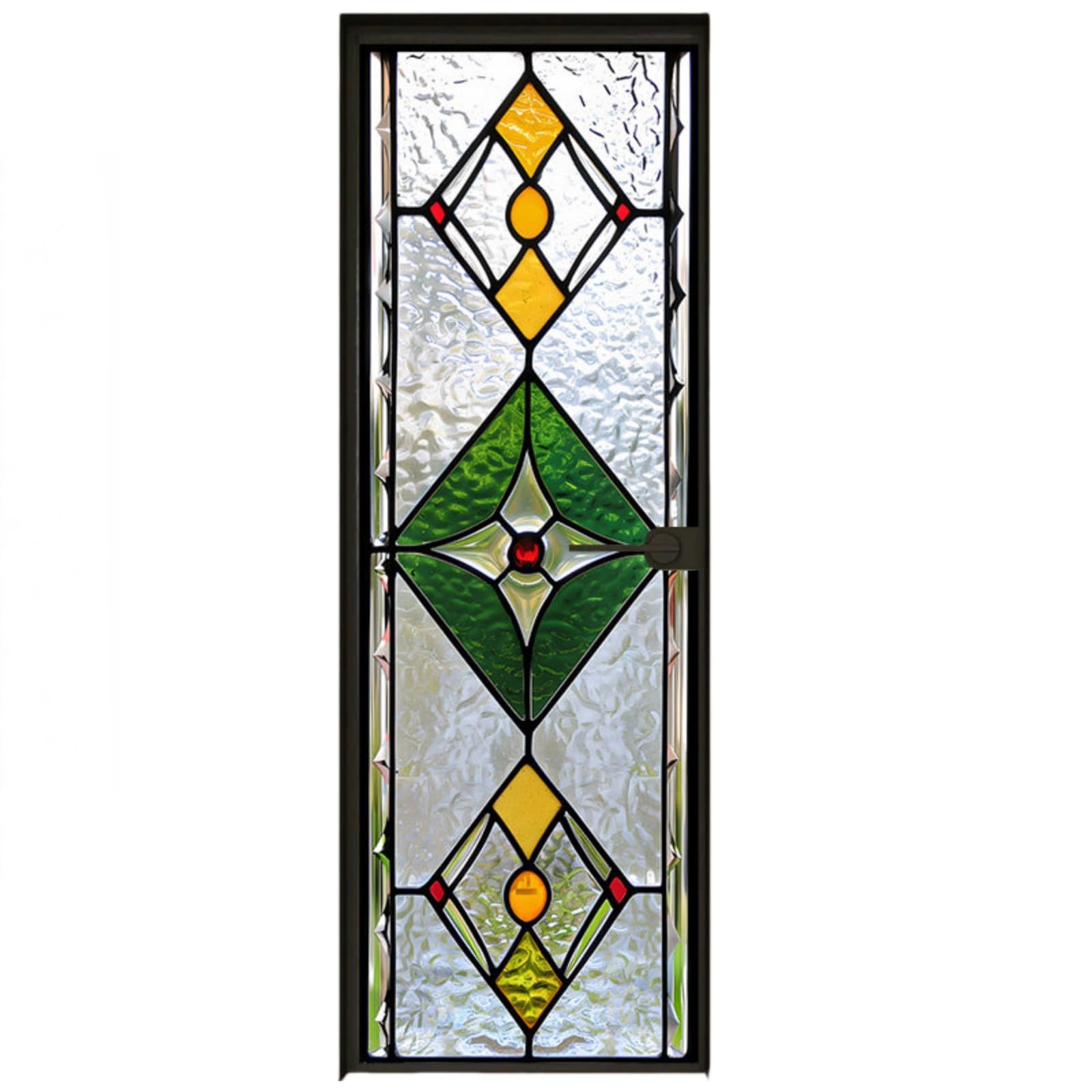 3d Stained Glass Window Stickers Self Adhesive Patterned Window Film Privacy Screen For Windows Peel And Stick Glass Film Waterproof For Kitchen Bathroom Balcony(Style 1,35x100cm)