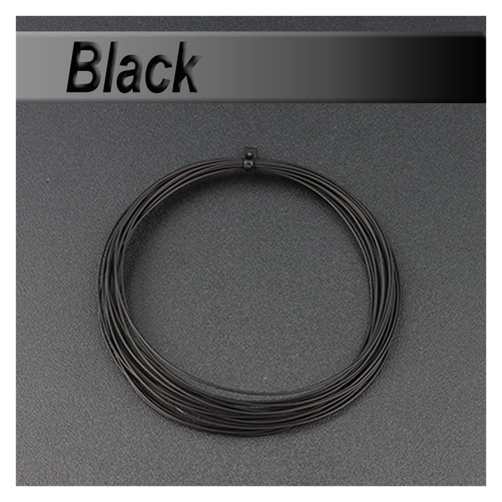 Cable De Cobre PTFE 5/10/20/30/50/100/200/300/500M UL1423 38/36/34/32/30/28/26/24 AWG PVDF Chapado En Plata Un Solo Núcleo Micro Fino Alta Temperatura(Black 200m,36AWG)