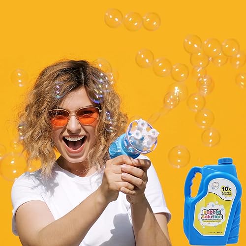 Miniatura 6 de The Dreidel Company Ready Bubble Solution - Recambio para juguetes de burbujas, hasta 2.5 galones, líquido listo para máquina de burbujas, pistolas,