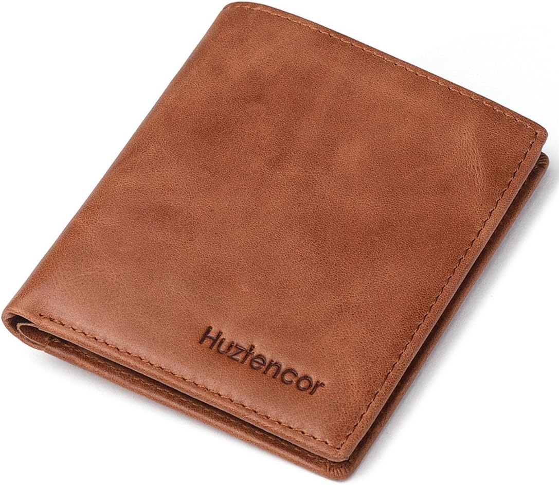 HuztencorWallets for Men RFID Blocking Slim Leather Card Wallet