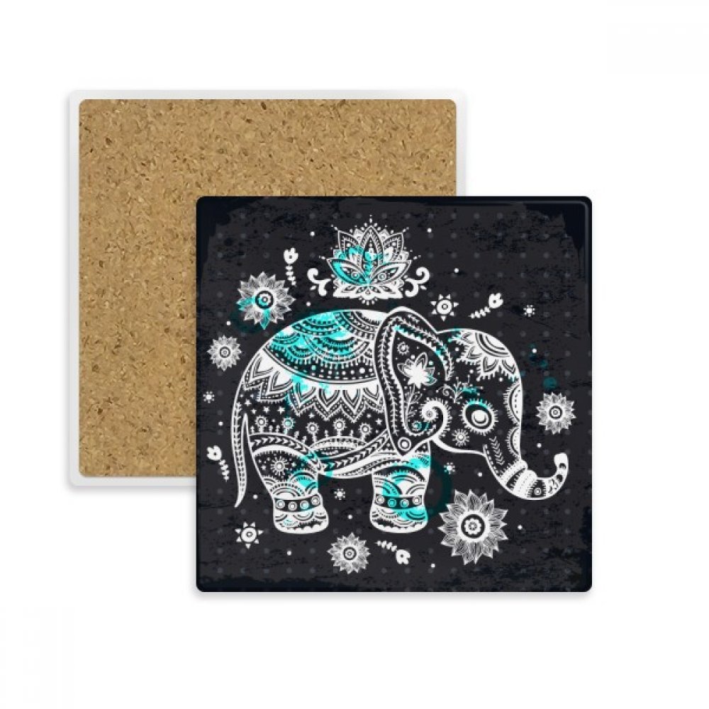 Tasse porte absorbent dessous de verre éléphant pour un cadeau original