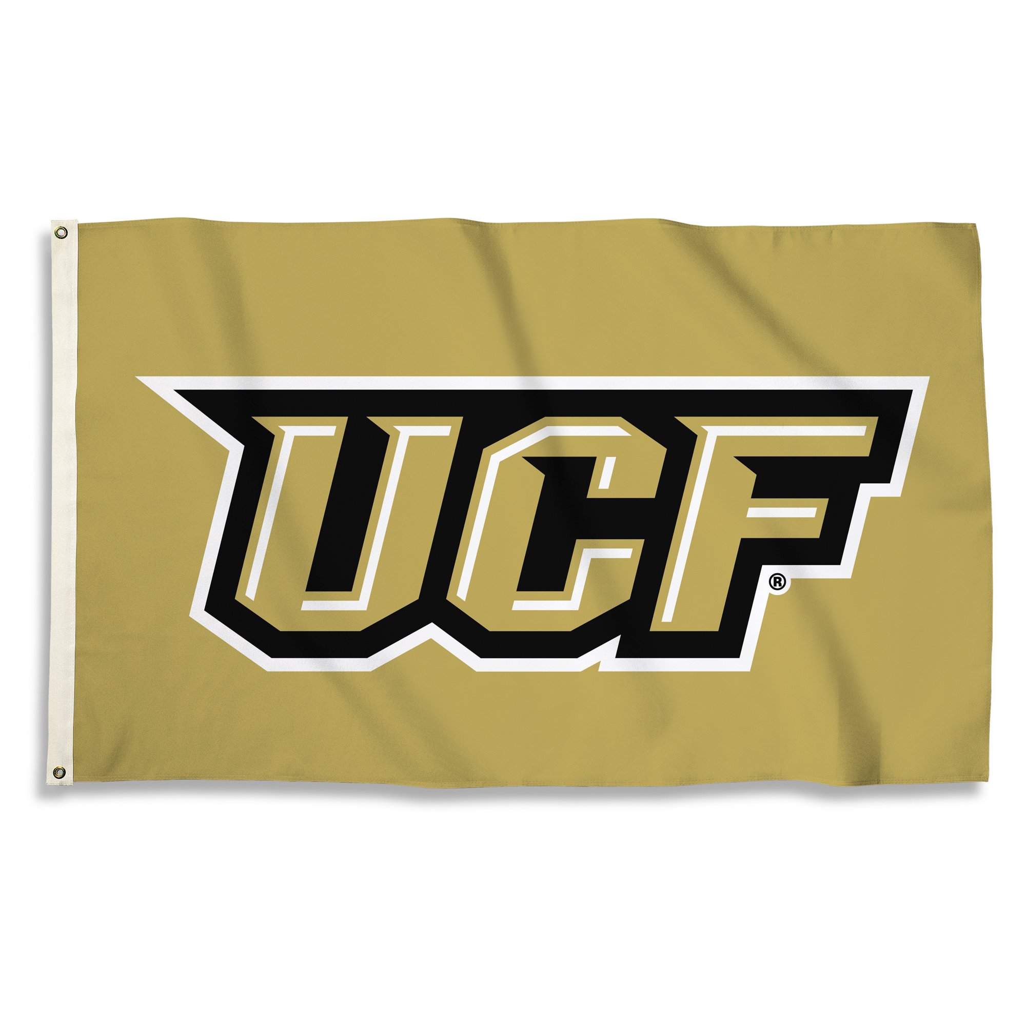 BSIPRODUCTS, INC. - Central Florida Golden Knights 3’x5’ Flag with Heavy-Duty Brass Grommets - UCF Football, Basketball & Baseball Pride - Highly Durable Indoor & Outdoor Gift Idea - Central FL
