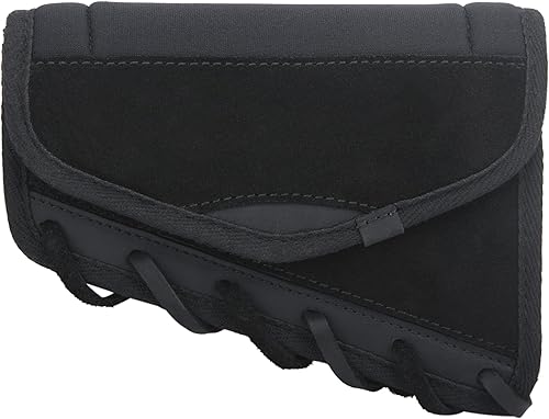 Miniatura 5 de Almohadilla de cuero genuino para mejillas para escopeta de rifle, pistola con soporte de carcasa .308 .40-65 .45-70 bolsa de cartucho