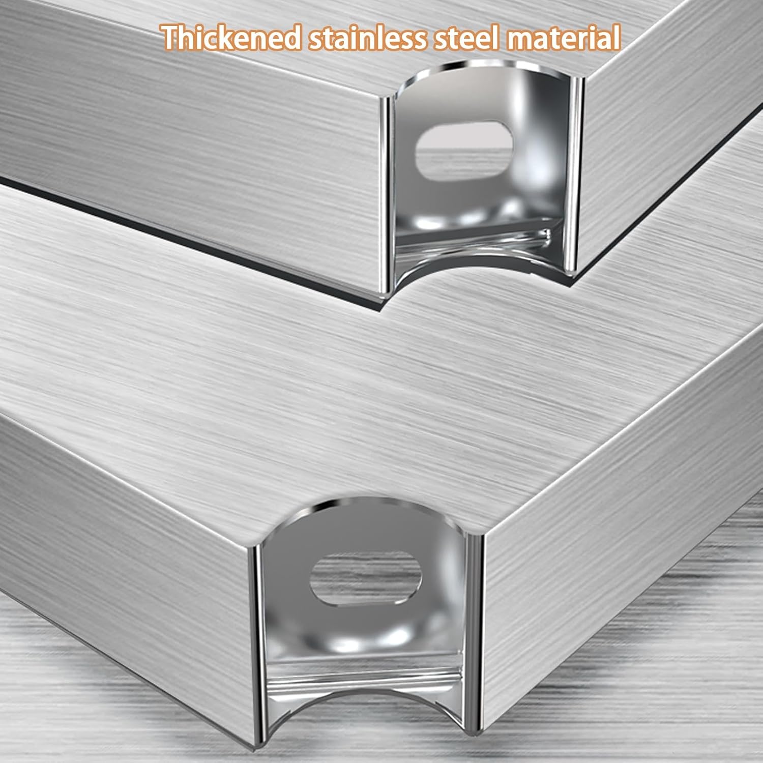 Stainless Steel Work Table, Commercial Food Prep Worktable, Kitchen Catering Table With Adjustable Feet, Stainless Steel Catering Centre Table, Cooking Chef Work Bench for Restaurant(100x80x80c