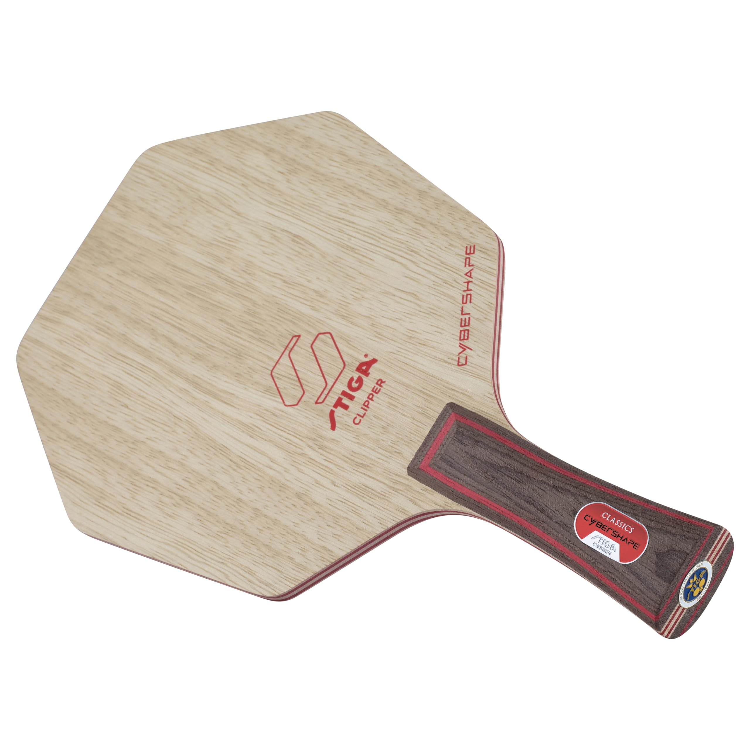 STIGA Cybershape Clipper - Hoja de tenis de mesa, hoja de madera rápida ofensiva para jugadores experimentados