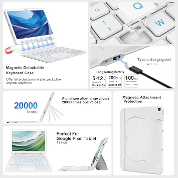 マグネットキーボードケース Google Pixel Tablet 11インチ 2023 用
