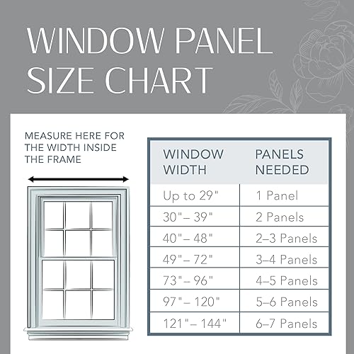 Miniatura 7 de Elrene Home Fashions Antonia - Cortina opaca con bolsillo para barra de cortina, panel de cortina para ventana