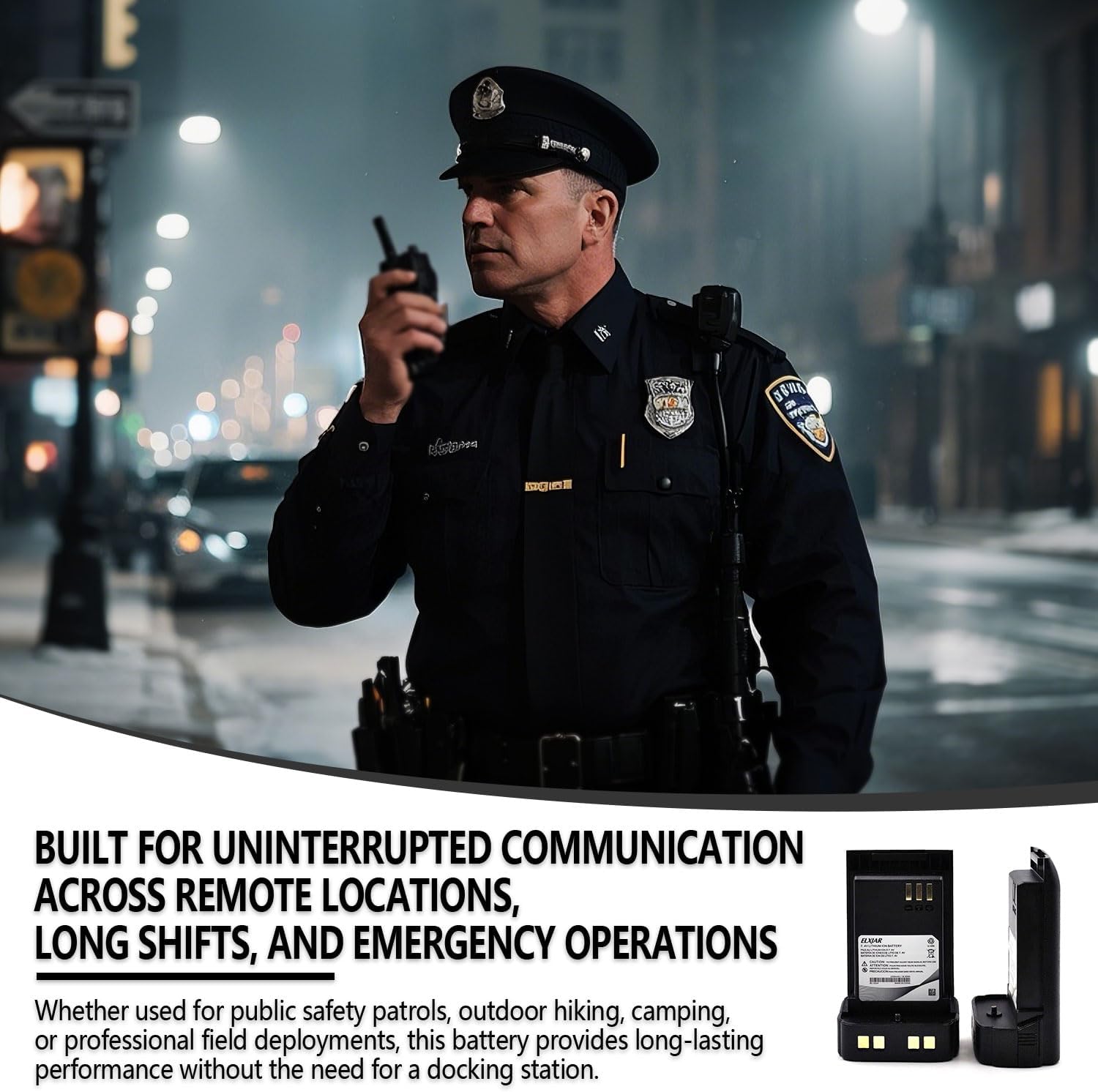 elxjar (2-Pack) 2500mAh Battery Replacement for DMR MD-32 DM-32UV UV-32 Two Way Radio Li-ion BC-32UV 7.4V Type-C Rechargeable Battery