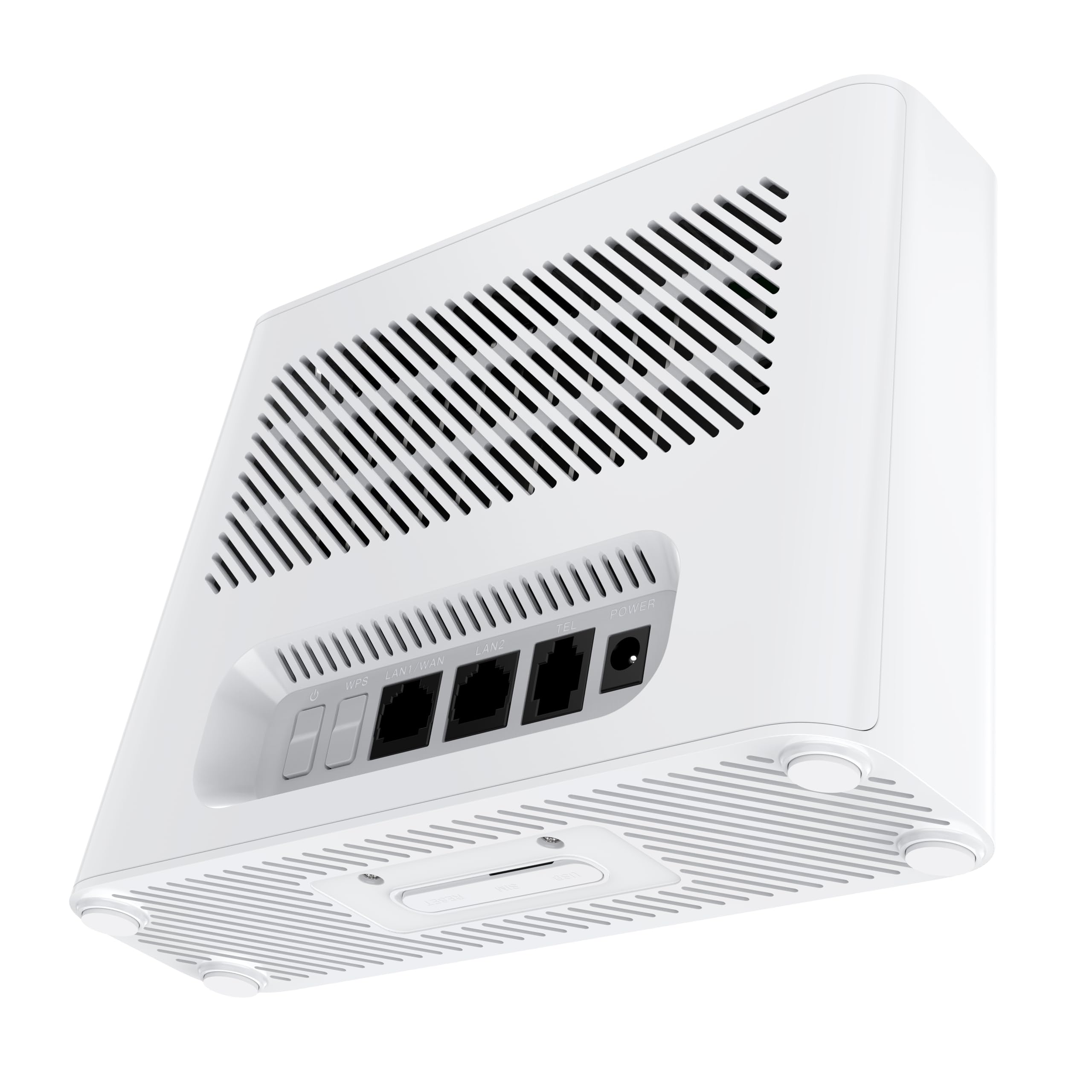 TCL LinkHub CPE Router Rápido 5G HH512V, Doble Banda, Soporte Tarjeta SIM, WiFi 6E, Hotspot hasta 32 Usuarios, Blanco