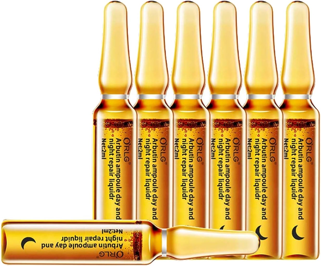 Nicotinamide Dark Spots Corrective Ampul, Hyaluronic Acid Serum Hydrating Anti-Aging Serum for Face, Neck and Eye Treatment | Anti-Wrinkle Facial Serums Fits All Skin Type(7Pcs/Box) (Gold 3)