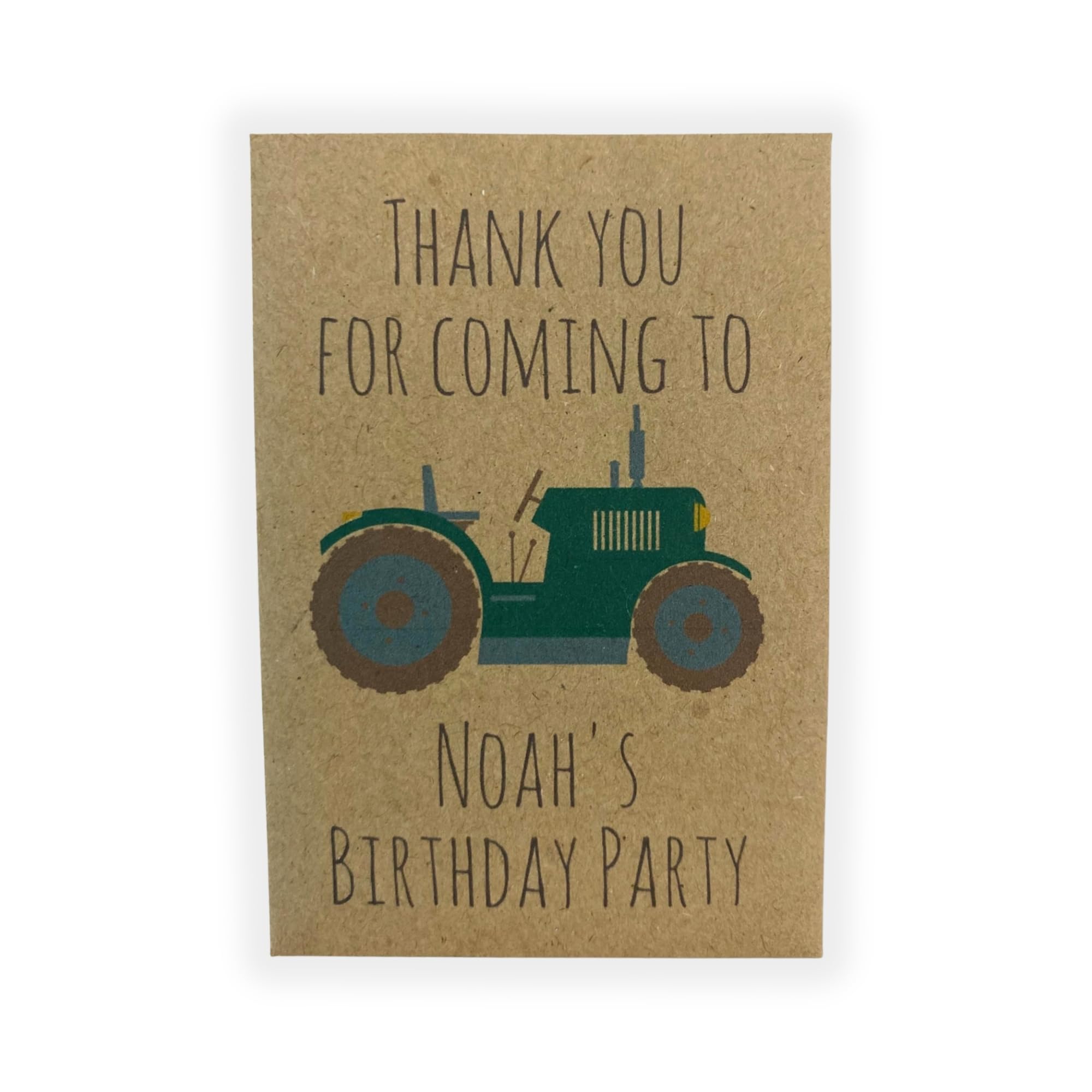 Party Bag fillers for Kids - Personalised Tractor Birthday Cress Seed Packets x 10 - Eco Plastic Free – Children’s Goody Loot Swag Favour Prizes – Contains UK Seeds, Party Prizes Grow All Year