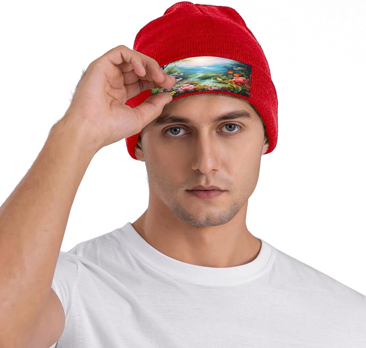 Colorful Mysterious Garden Unisex Beanie for Men and Women Knit Hat Winter Beanies, Bulk Knit Hat for Cold Weather
