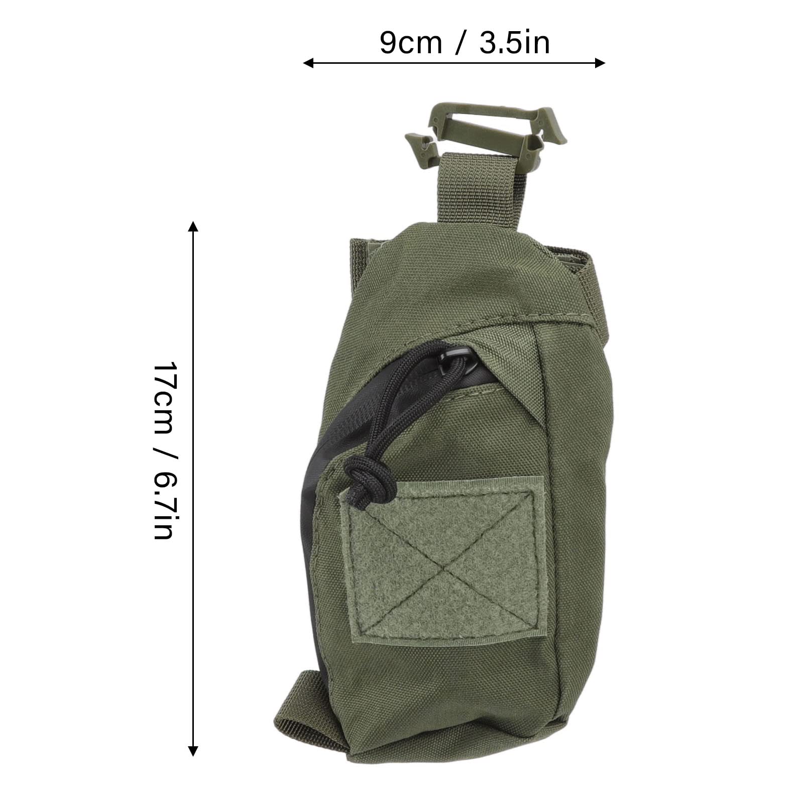 Sac à dos avec sangle, pochette pour smartphone, sacoche Molle, sac à dos tactique avec sangle pour stylo, porte-clés, appareil photo numérique, fournitures médicales, randonneurs (armée verte)