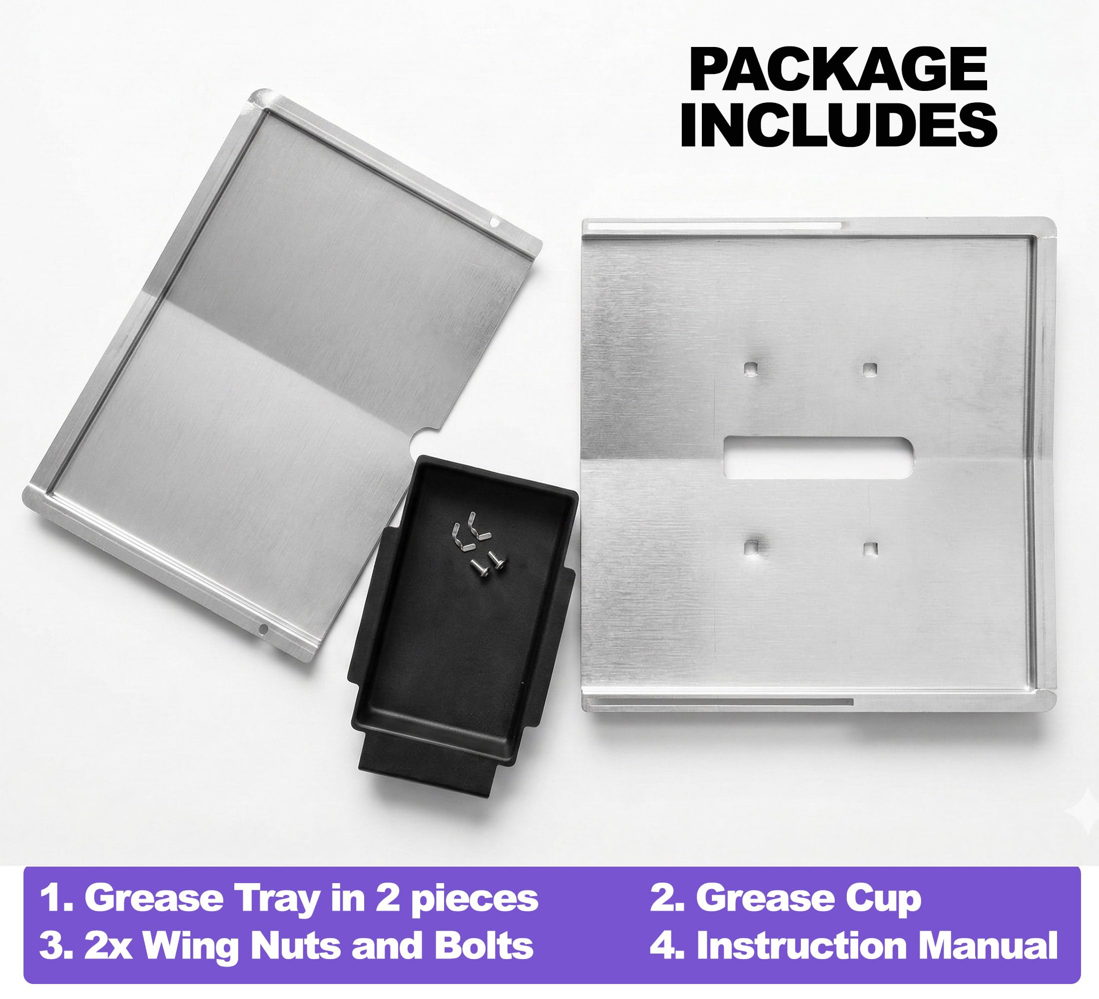 Ersatz-Fettwanne Set für Grill-Modelle von Nexgrill, Dyna Glo, Kenmore, Backyard Grill, BHG, Uniflame und andere (17.00)
