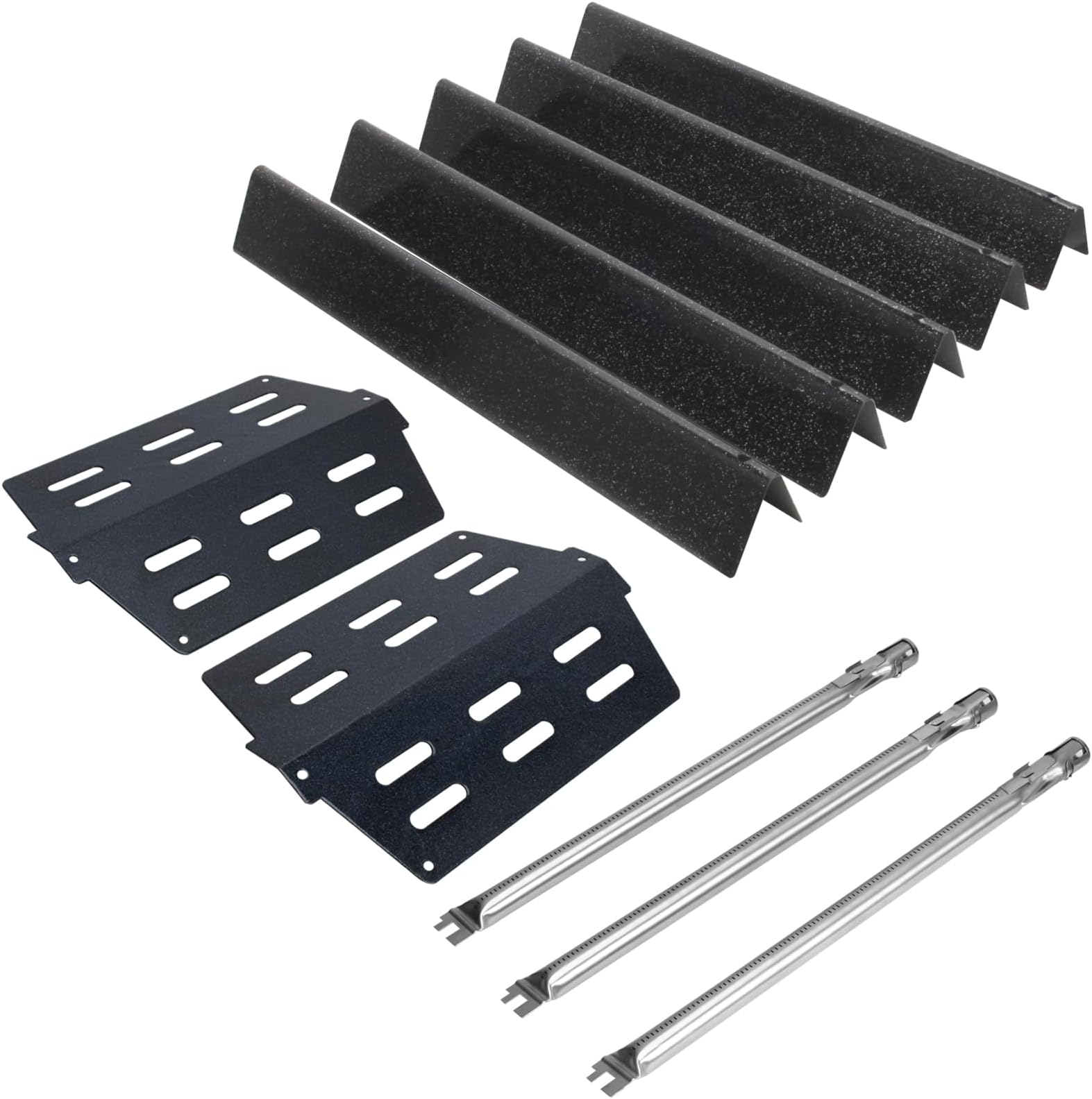 QuliMetal Grill Heat Deflectors and 17 Inch Flavorizer