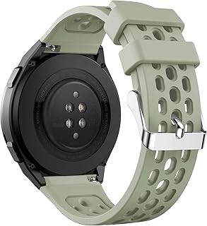 Dl3 Mobilak Strap Replacement Bands Compatible with 22MM Huawei Watch GT2E Bands,Adjustable Accessory Soft Silicone Sport Wristband for Women Men