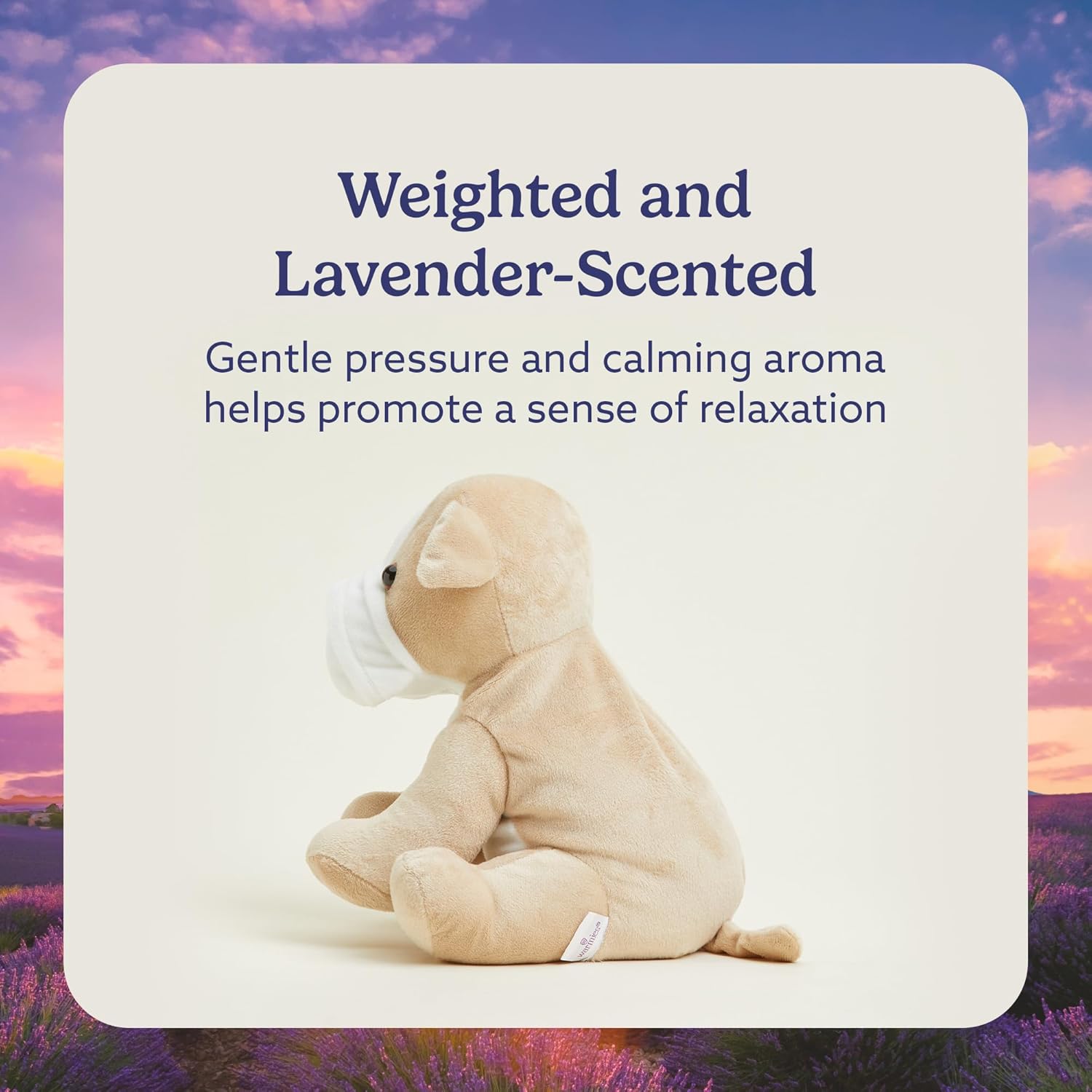 warmies Microwavable & Weighted Stuffed Animal, Bull Dog - Heating Pad Plushie - Weighted Plush Stress Relief Toy - Cute Stuffed Animals Gift - for Adults & Children (Boys, Girls, Babies & Toddlers)