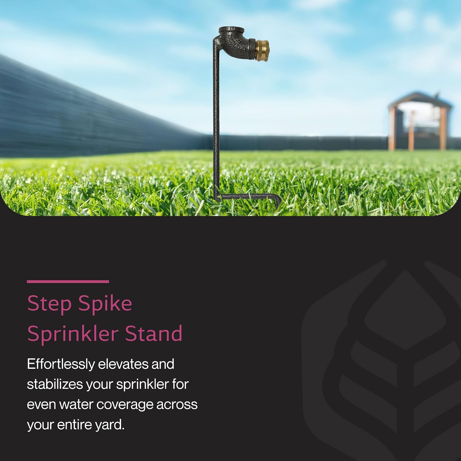 Yard Butler Step Spike Sprinkler Stand, Dual Spike for 1/2" Watering Heads image 2