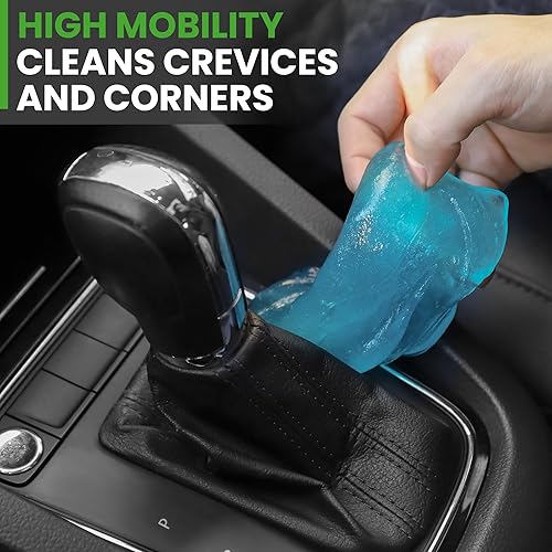 Miniatura 2 de ZERNBER Kit de 4 unidades de gel de limpieza para automóvil, limpiador universal de polvo, limpiador de grietas para automóvil, limpiador de