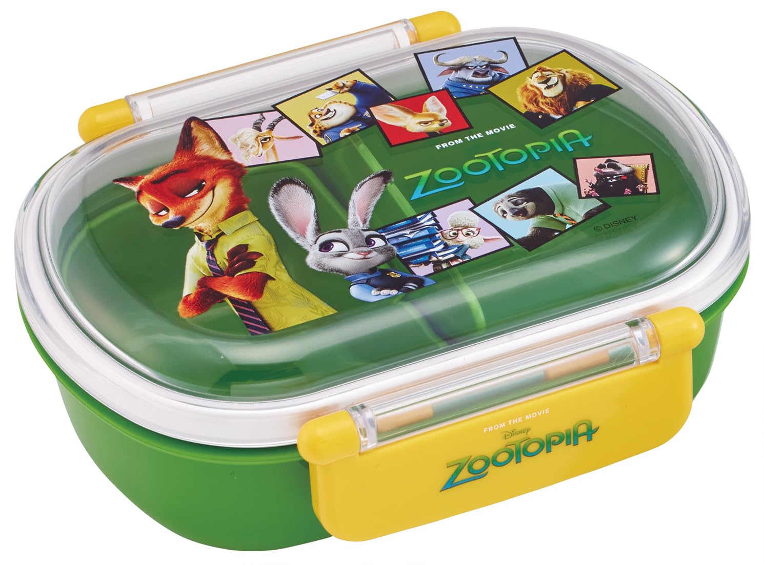 Skater Kids Bento Box, Fluffy Serving Lunch Box, 1 Tier, 12.2 fl oz (360 ml), Made in Japan, Dishwasher Safe, Microwave Safe, Disney Zootopia 26, Boy, Girl, QAF2BA-A