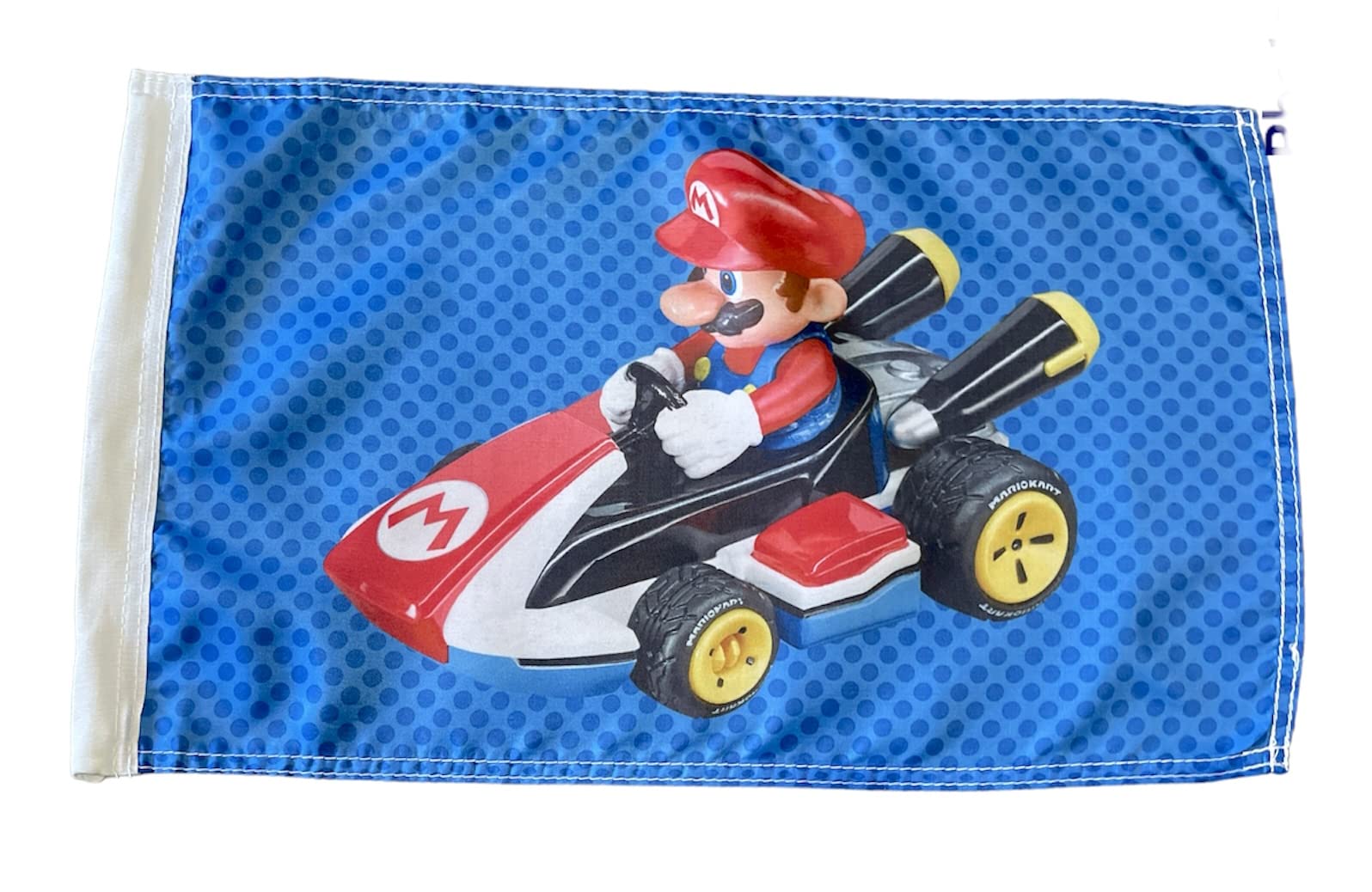 JLP Compatible With 3.5-ft Tall Go-Kart Off-Road Out Door Sports 4X4 ATV Glamis Sand Dunes Whip PWC-ATV-UTV Side By Side UTV Motorcycle 12x19 in Safety High visibility and wind resistance Flag Made In USA Mario Cart