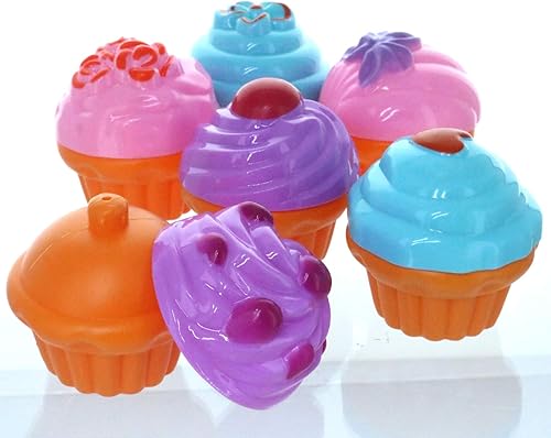 Miniatura 4 de GIFTEXPRESS Juego de 6 piezas de postre de comida de simulación, mini cupcakes de juguete para niños, pasteles pequeños, juguetes para niñas y niños