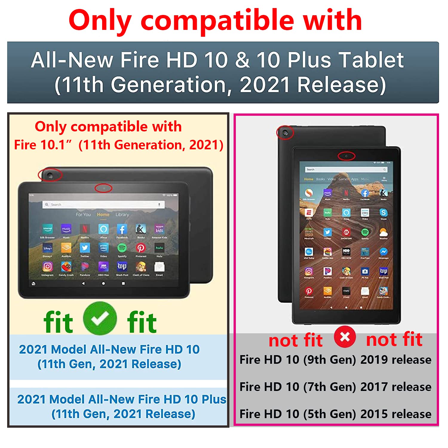 カバーとペン付きAmazon Fire HD 10タブレット ブラック 32GB amazon Amazon Kindle Fire HD 10 2023 2021 2019 2017 ケース