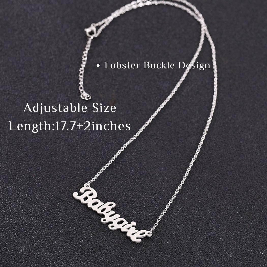 Artmiss Personalized Name Necklace Script Pendant Gold Chain Necklace Jewelry for Women - Image 6