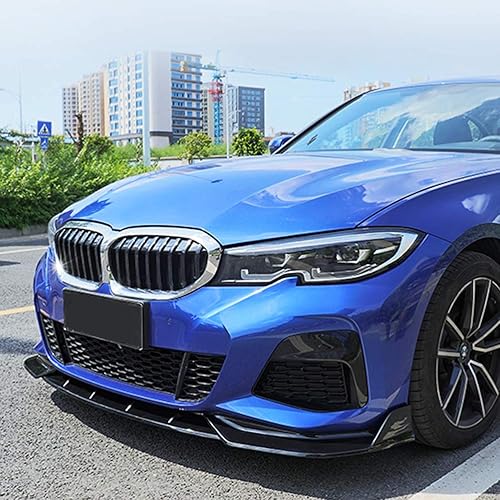 Miniatura 7 de NINTE Borde delantero para BMW G20 G28 3 Series M Sport 2019-2023, pintado negro brillante, 3 piezas