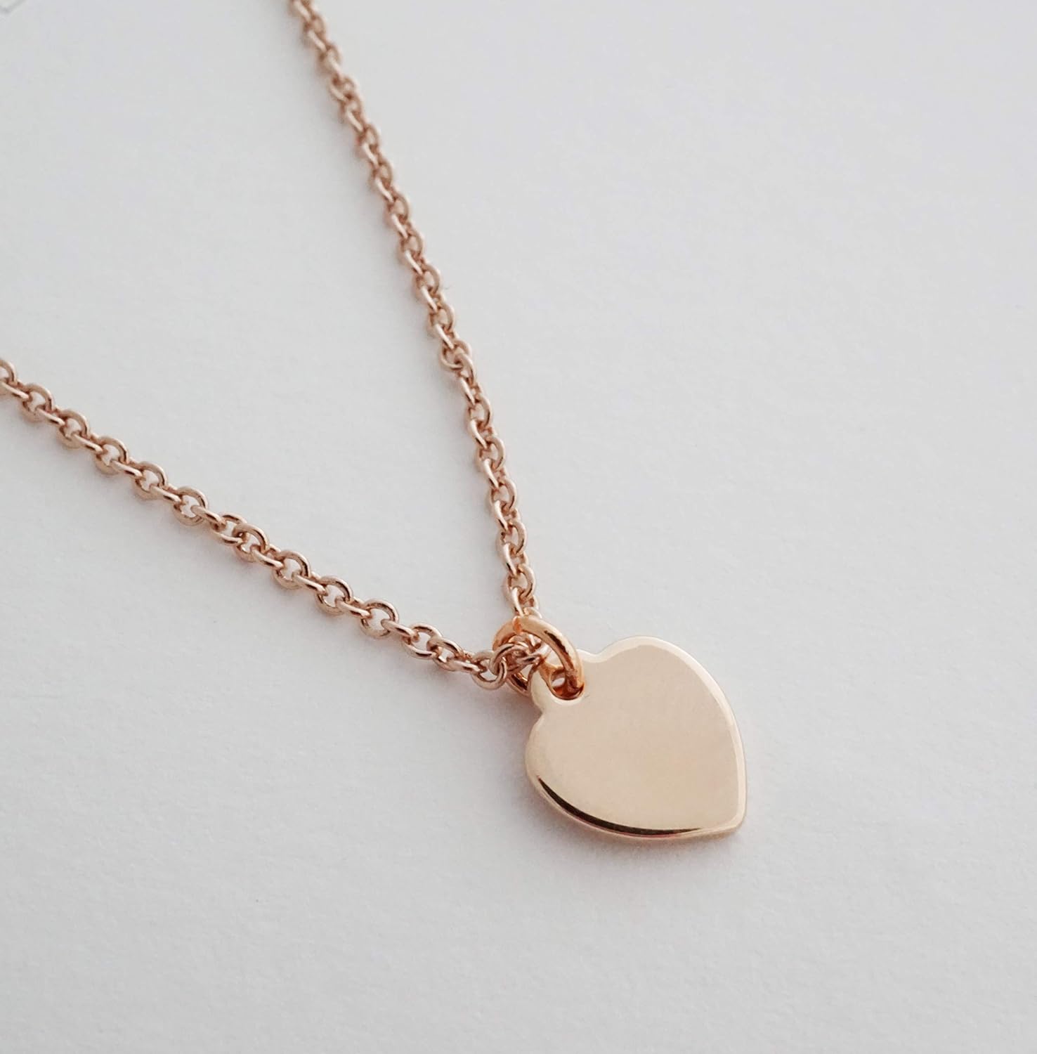 Honeycat Magic Charm Heart Necklace in Gold, Rose Gold, or Silver | Minimalist, Delicate Jewelry