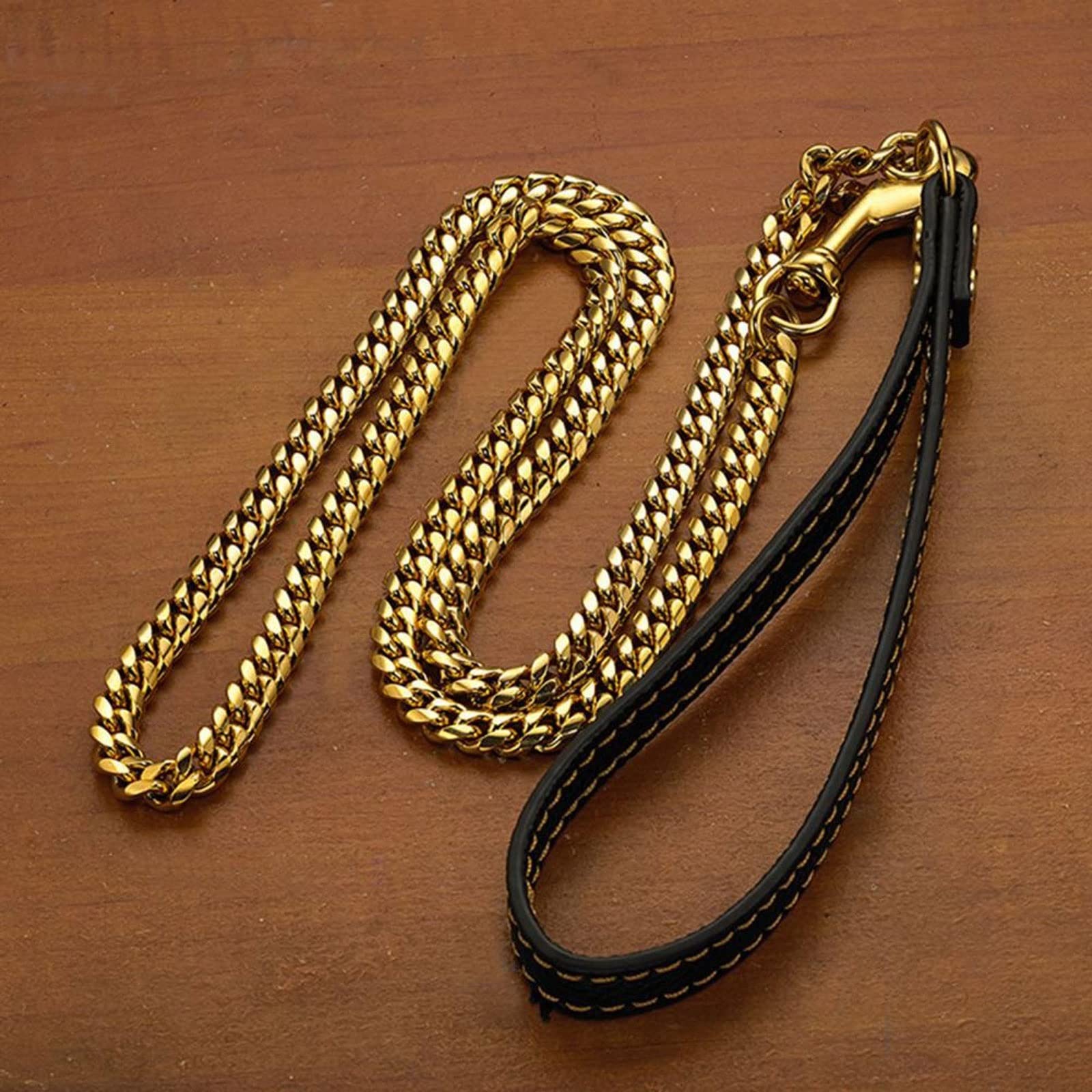 XIANGFAGS Correa Perro Cadena for Perros, Resistente, práctica, Reutilizable, de Cuero for Mascotas, Cuerda de tracción, Correa for Perros