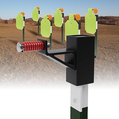 Percha de objetivos T-Post para disparar AR500, colgador de objetivos de acero duradero con poste en T, soportes de objetivo de poste en T, soporte