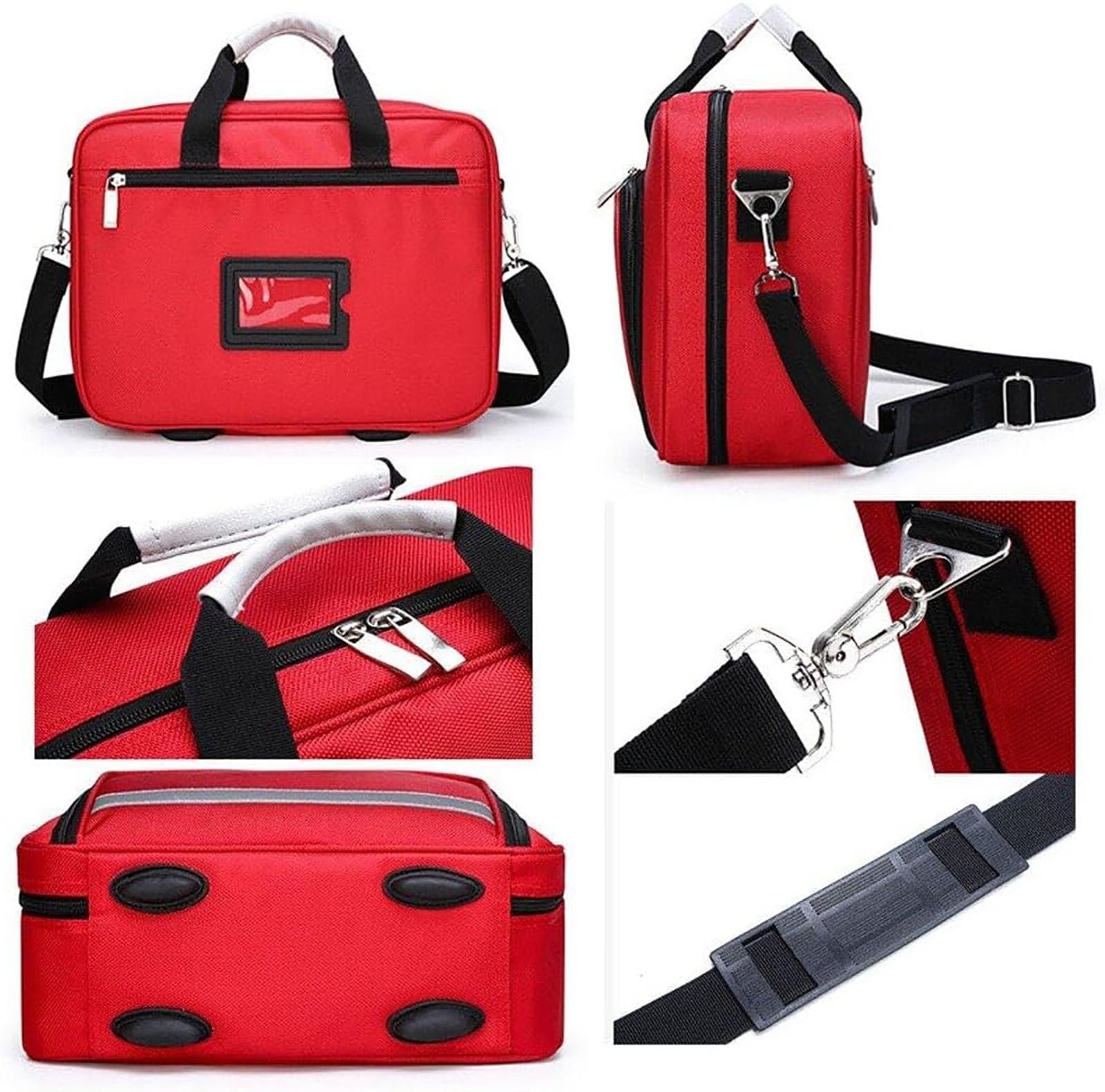 Borsa Pronto Soccorso vuota, Campeggio Kit di primo soccorso Borsa vuota Borsa medica impermeabile Borsa di stoccaggio medico con tracolla Tuta da viaggio multifunzione