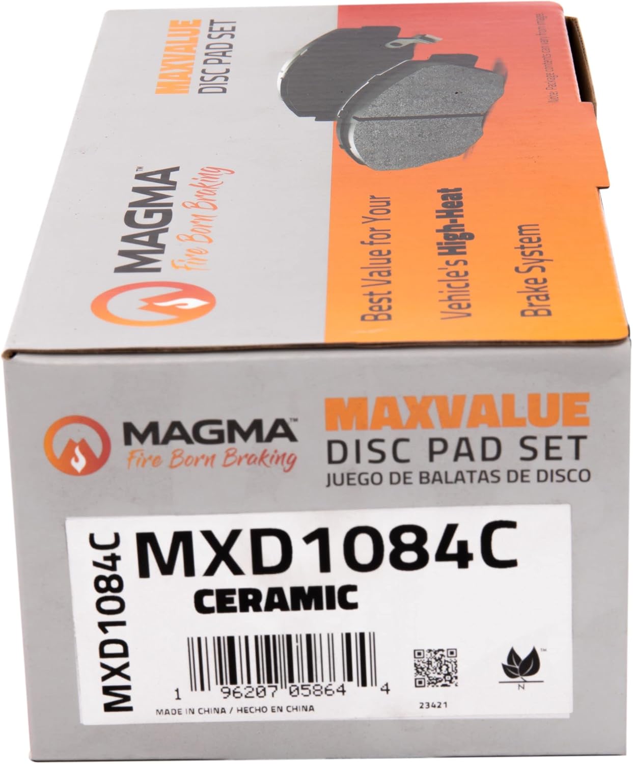 MAGMA Fire Born Braking MXD1084C Ceramic Brake Pads, Front