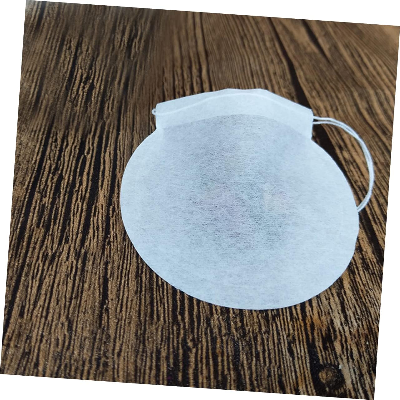 100Pcs White round Paper Tea Filter Bags for Coffee Loose Leaf