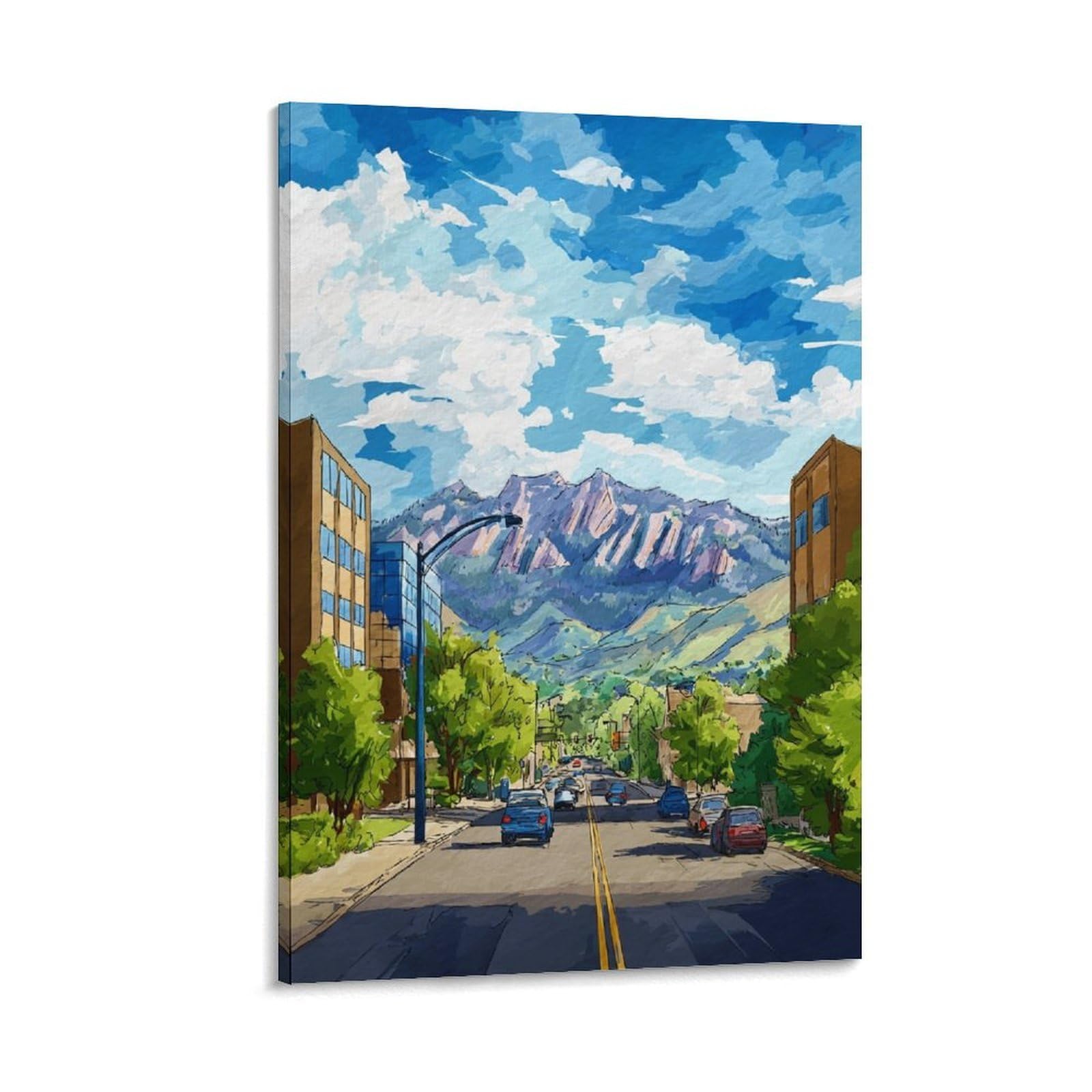 ZBBGGOZ Ogden Poster 24x36inch(60x90cm) Vintage Watercolor Canvas Art