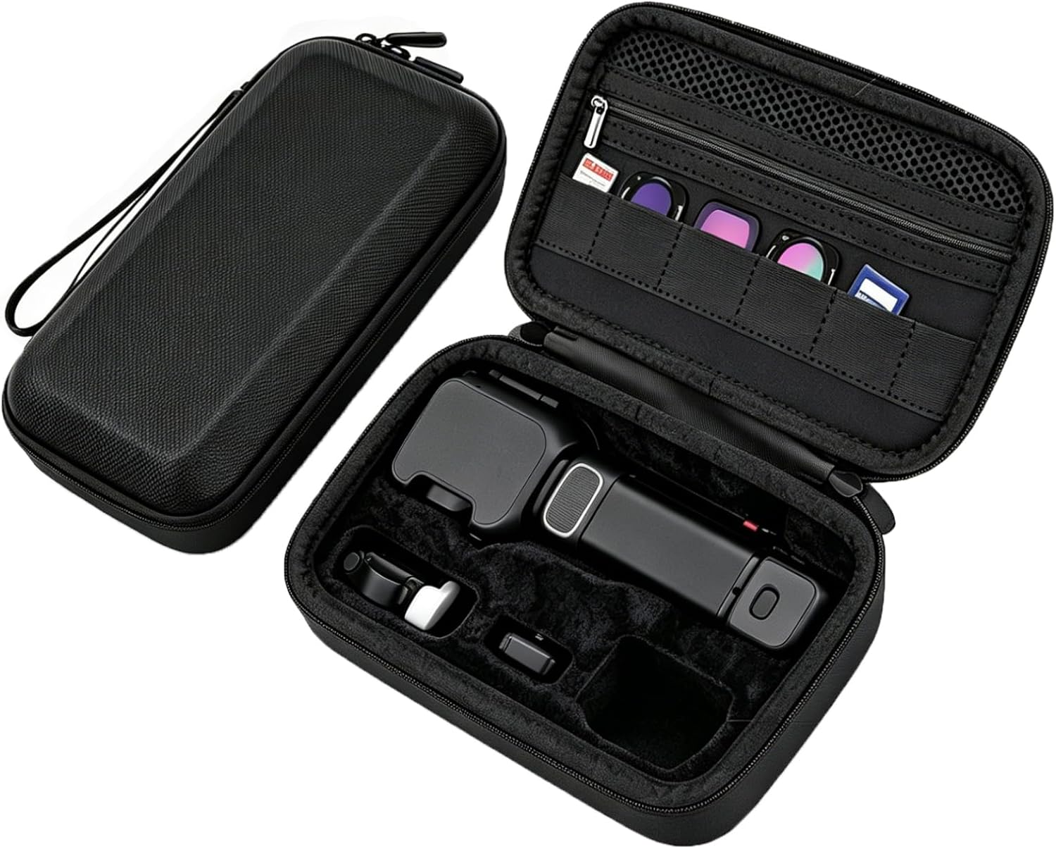 Carrying Case Compatible with Insta360 Luna Ultra, Shockproof Storage Bag with Mesh Pocket, Portable Organizer for Camera Accessories, Travel Vlogging Gear