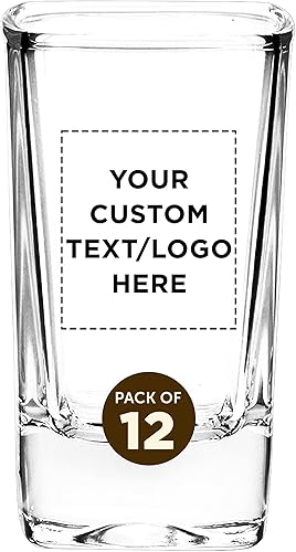 Miniatura 9 de Vasos cuadrados personalizados para postre de 3 onzas, juego de 12, paquete personalizado a granel, ideal para bodas, cumpleaños, fiestas, eventos