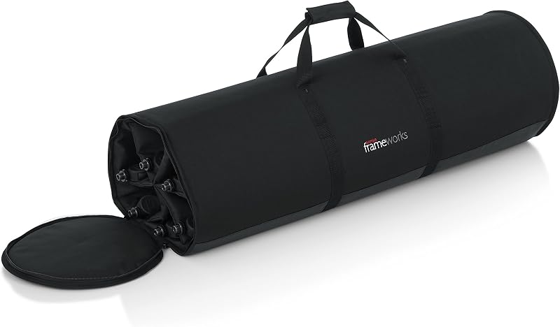 Bolsa de transporte para soporte de micrófono: admite hasta (6) soportes de micrófono estilo trípode de hasta 42" (GFW-MICSTDBAG)