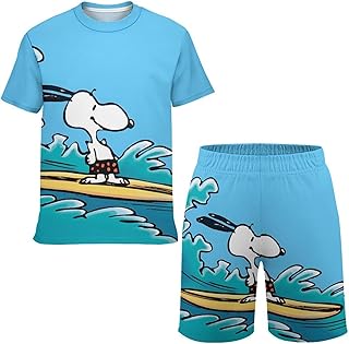 スヌーピー キッズ Tシャツ ハーフパンツ 半袖 子供服 トップス スポーツウェア おしゃれ カジュアル Tシャツセット 男の子 女の子 ジュニア 部屋着 日常着 130-170cm