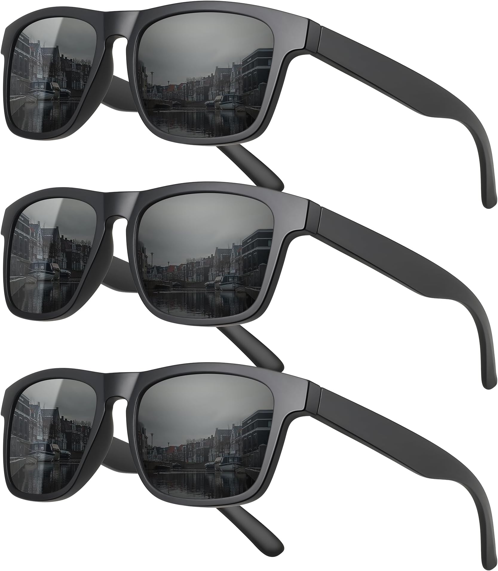 Polarized Sunglasses For Men Women UV Protection Square Frame Sport Fishing Driving Sunglasses