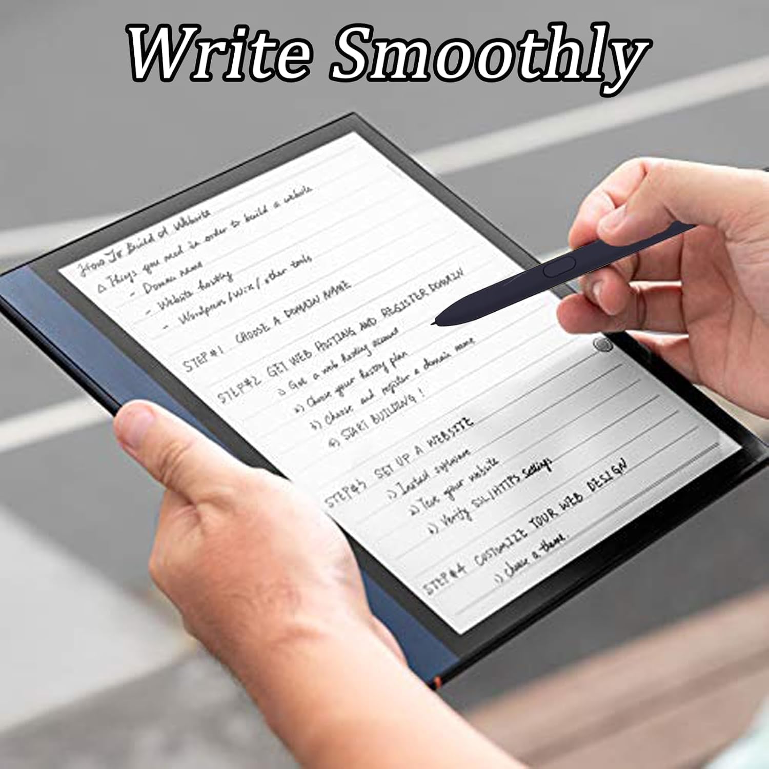 Lápiz Compatible con BOOX Stylus Pen Note Air 3C,3 B/N para Tablet 10.3 ePaper para Note Air 2/Air 2 Plus para Tab Ultra C Pro,Tab X 13 para Tablet Note MAX 13.3 (Negro)