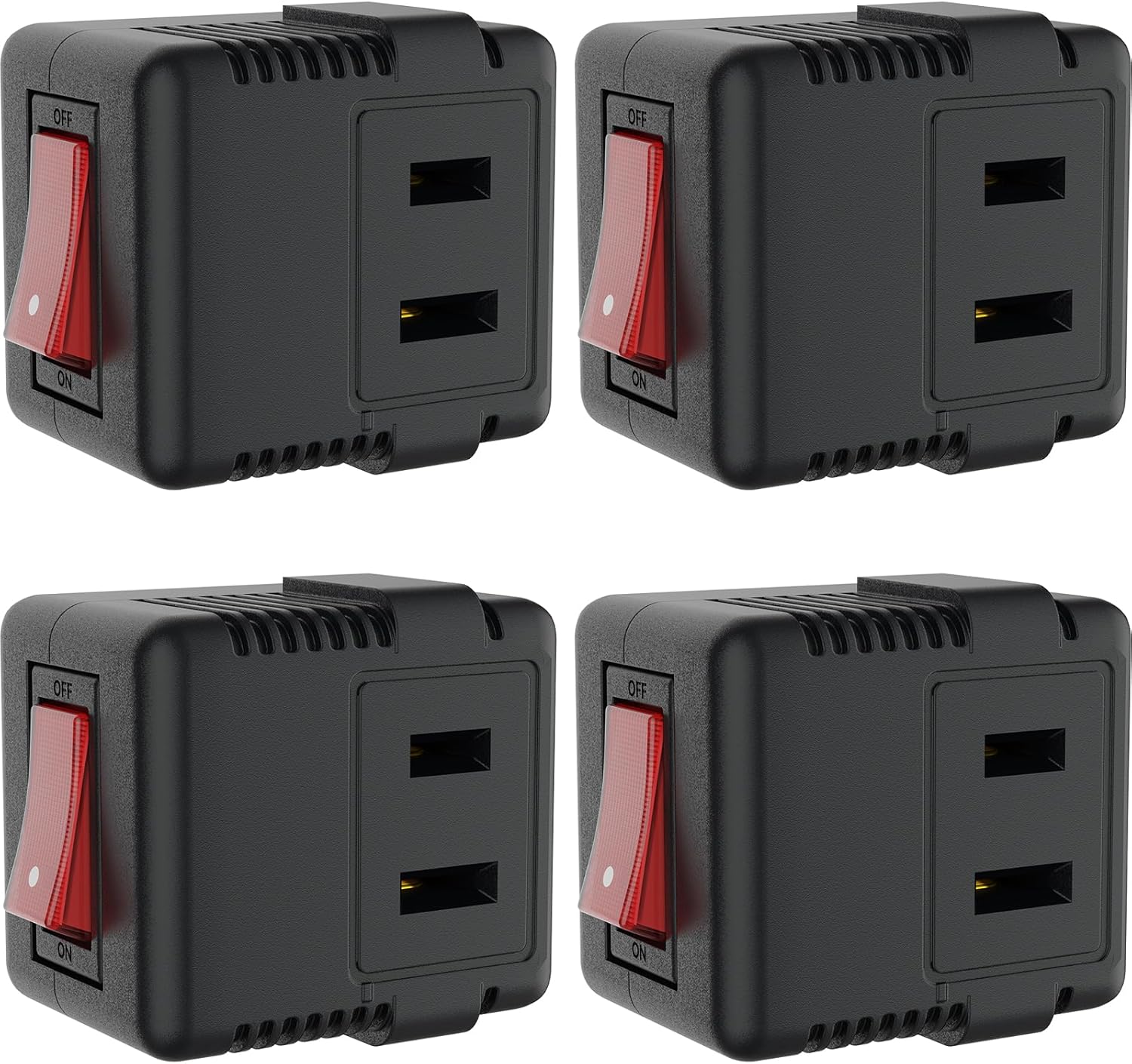 PLUGTUL 2 Prong Outlet Switch, Single Outlet with ON Off Switch, ELT ...